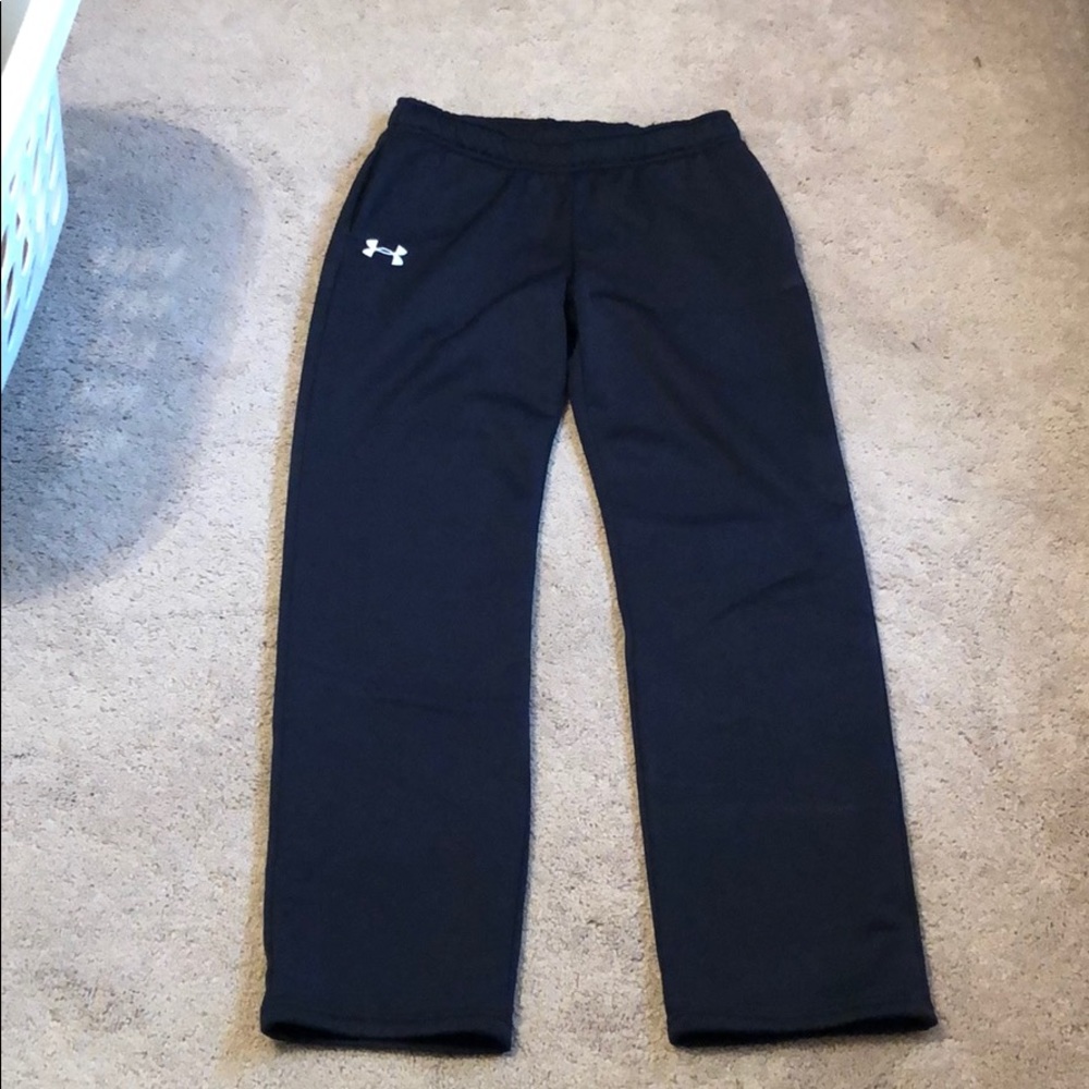 YOUTH EXTRA LARGE UNDER ARMOUR BLACK SWEAT PANTS